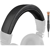 SOULWIT Headband for ATH M50X - Black | for Audio Technica M50, M50X, M50XWH, M50XBT, M50XBT2, M50S/LE Headphones