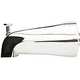 Plumb Pak PP825-37 Bathtub Spout with Diverter Adjustable for 3/4in IPS Pipe, Polished Chrome
