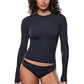 INLYRIC Women's Inbarely Soft Long Sleeve T-Shirts Crew Neck Basic Tees Slim Fitted Going Out Tops Trendy Fall Outfits