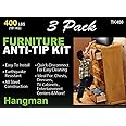 Hangman Anti-Tip Kit to Prevent Furniture Falling-Steel (TK-400-3)