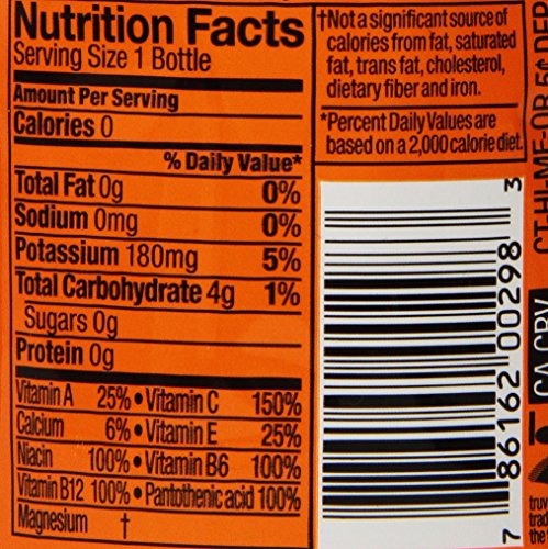 GLACEAU VITAMIN WATER ZERO, RISE ORANGE