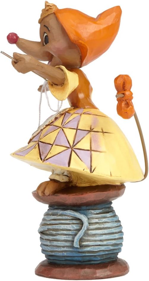 Disney Traditions Jim Shore Cinderella's Kind Helper Figurine, Stone Resin White, 4 Inches - Image 5