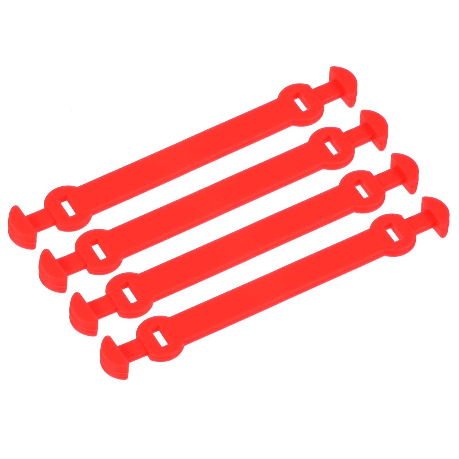 M METERXITY 4 Pack Tennis Dampener - Shock Absorber, Silicone Racket String Damping, Apply to Tennis Racket (10.4cm, Red)