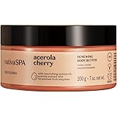 Nativa SPA by O Boticario Acerola Cherry Renewing Body Butter, Deep Nourishment for Supple Glowing Skin, 1.05 Ounce (200g)