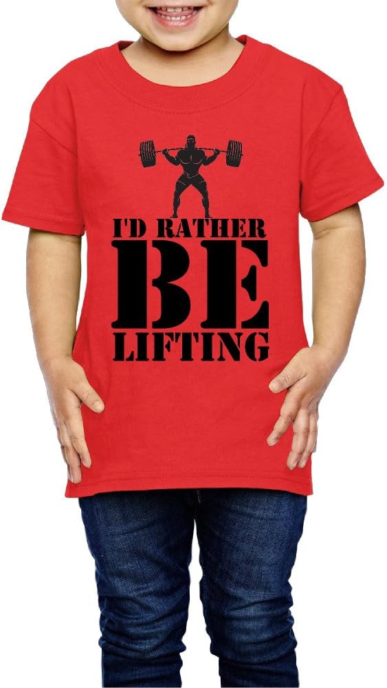 KIDDOS Little Boy's I'd Rather Be Lifting T Shirt