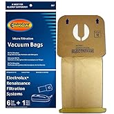 EnviroCare Replacement Micro Filtration Vacuum Cleaner Dust Bags Designed to Fit Electrolux Renaissance Style R Canisters 6 Bags and 1 Filter