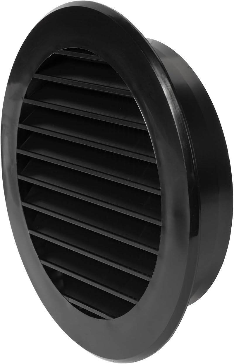 Repa Market 4in Plastic Vent Cover Round Soffit Exhaust Grille with Screen