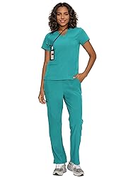 floralhue Scrubs for Women, V-Neck Scrubs Top