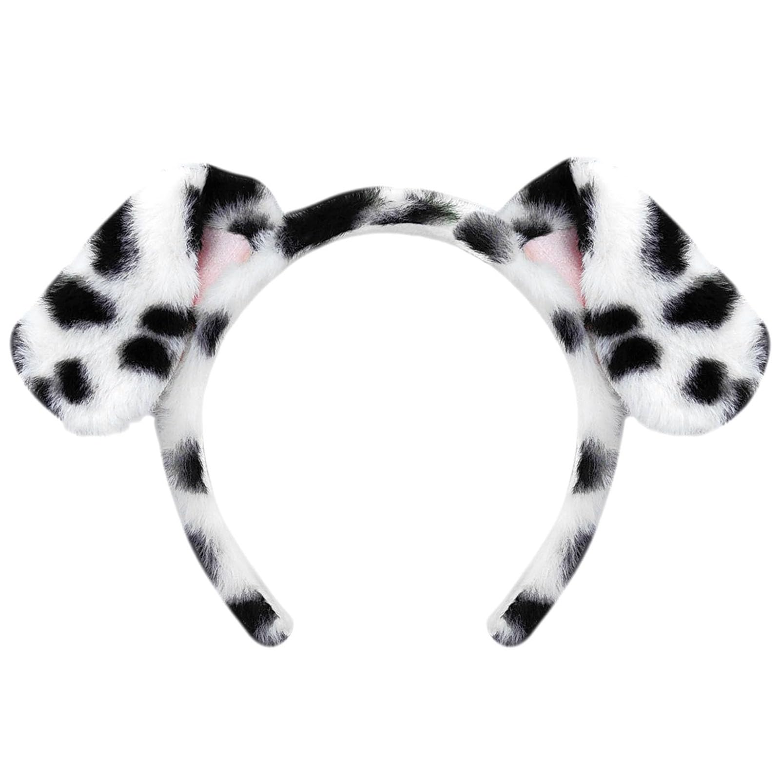 KFZR Animal Ears Headband Fluffy Realistic Party Cosplay Costume for Christmas Halloween (Dalmatian Dog)
