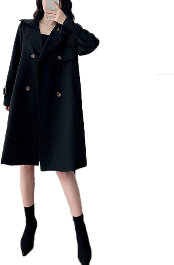 Amazon コート レディース アウター ロング コート 秋冬 トレンチコート フード付き 防寒 ゆったり シンプル 通学 前開き ポケット付き ロングコート スリム 着痩せ 長袖 大きいサイズ アウター ジャケットコート コート ジャケット 通販