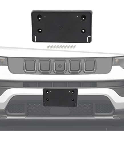 thumbnail image 2 of Car Tail Rear License Plate Frame Number Holder Mounting Bracket With Light For Jeep Wrangler JK... 2 of 13