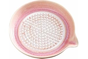 Ceramic Grater Plate, Handcrafted Design, Multi-Purpose Grinding Plate for Ginger, Garlic, Spices, Fruits, Vegetables, Cheese