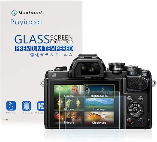 Amazon Com Poyiccot Compatible For Olympus Om D E M10 Mark Iii Tempered Glass Screen Protector 2 Pack Optical 9h Hardness 0 3mm Ultra Thin Dslr Camera Glass For Olympus Em10 Mark Ii Em10 Mark Iii E M5