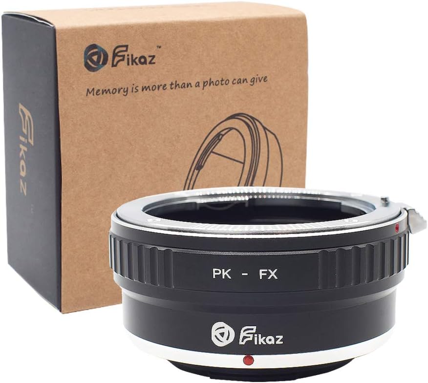Lens Mount Adapter Ring with Aperture Control Ring for Pentax K PK Mount Lens to Fujifilm Fuji X FX Mirrorless Camera Body Fits for Fuji X-Pro2 X-Pro1 X-E1 X-E2 (PK-FX)