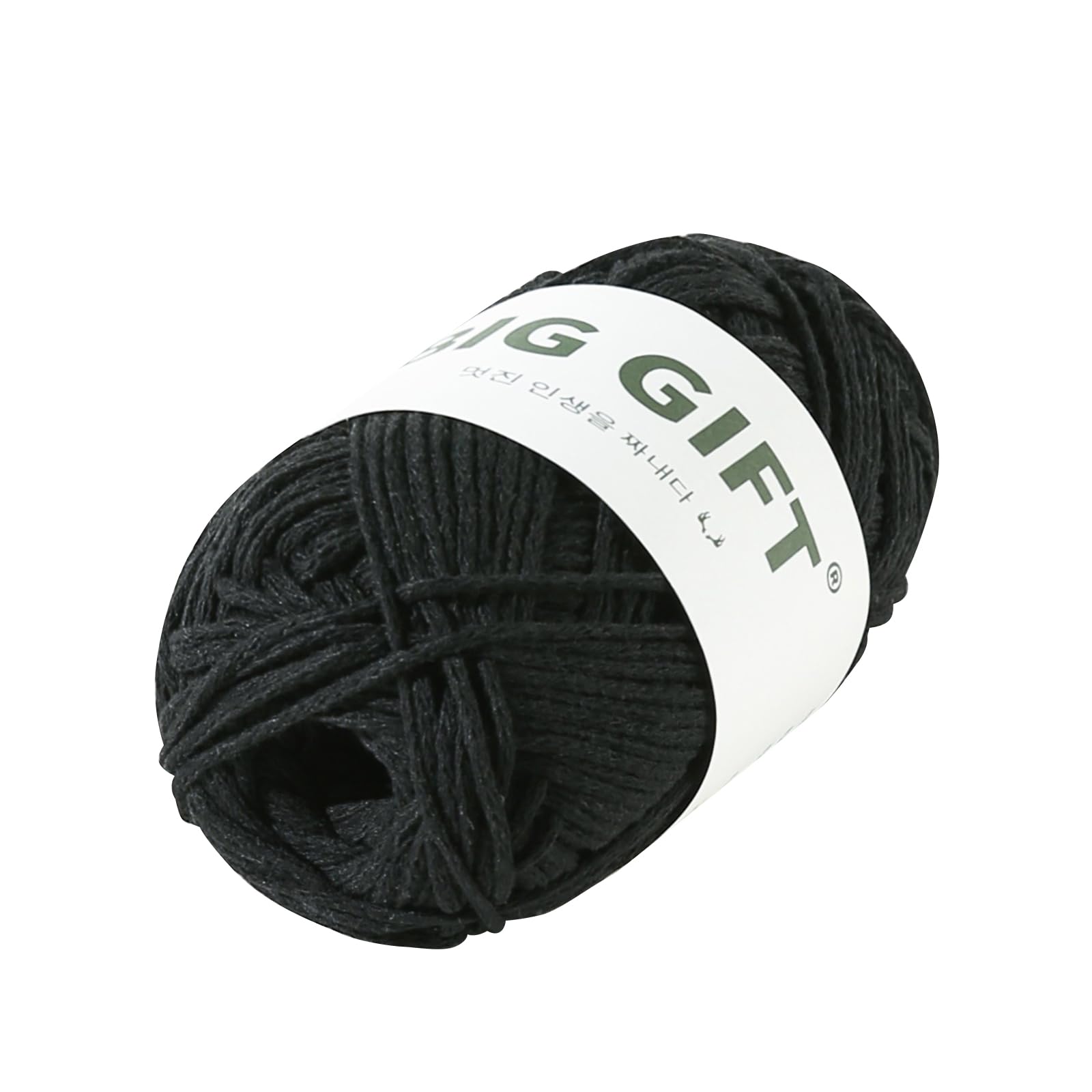 Yarn Classic Knitting Cotton Yarn for Knitting and Crochet 100g (Black), Ideal for Beginners, Kids Crafts, Small Projects