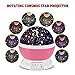 Night Lighting, 3 Modes Rotating Star Light Projector 4LED Romantic Night Lamp Projection, Cosmos Star Sky Moon Lamp Projector for Kids Baby Bedroom, Christmas Gifts BY Noza Tec (Pink)
