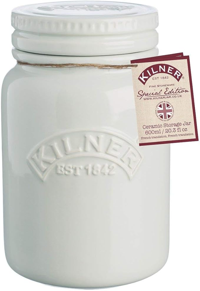 Kilner Moonlight Ceramic Storage Stoneware Jar Grey Amazon.co.uk