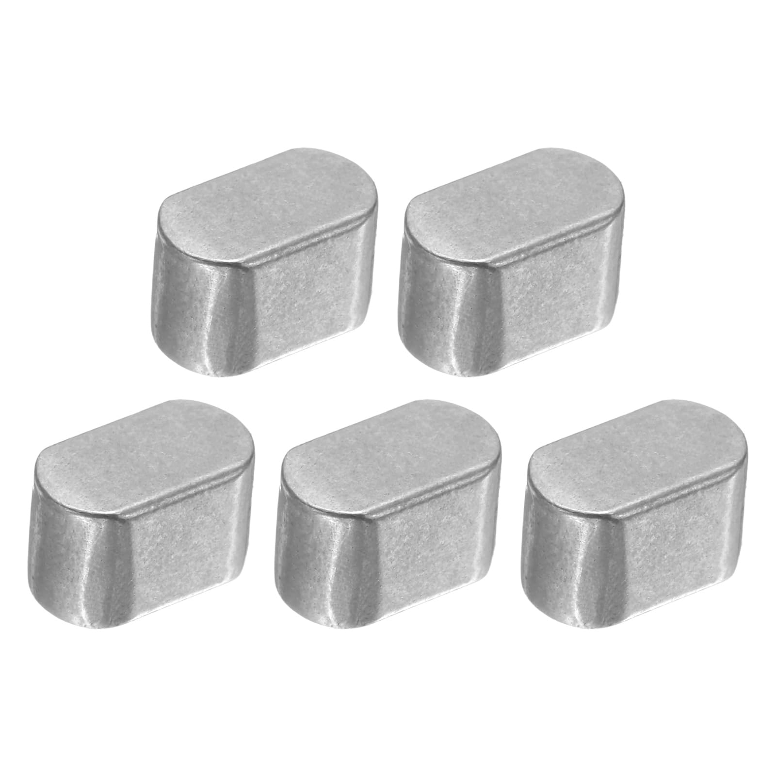 Photo 1 of uxcell 5Pcs Round Ended Feather Key, 6 x 6 x 10mm Carbon Steel Parallel Drive Shaft Key Stock, Machine Keyway for Shaft Type Fastening Connection