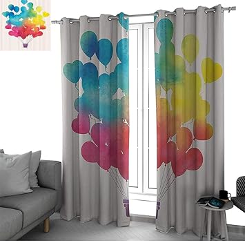 Amazon Com Watercolor Curtains For Bedroom Living Room