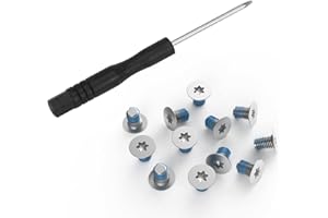 KBRPARTS 12PCS M2x3 Torx T5 Screws for Razer Blade 14 15, Dell XPS 13 9343 9350 9360 9370 9380, XPS 15 9500 9510 9520 9530 9550 9560, Precision 5520 5530 5540, HP Envy 13 Laptop w/Screwdriver, Sliver