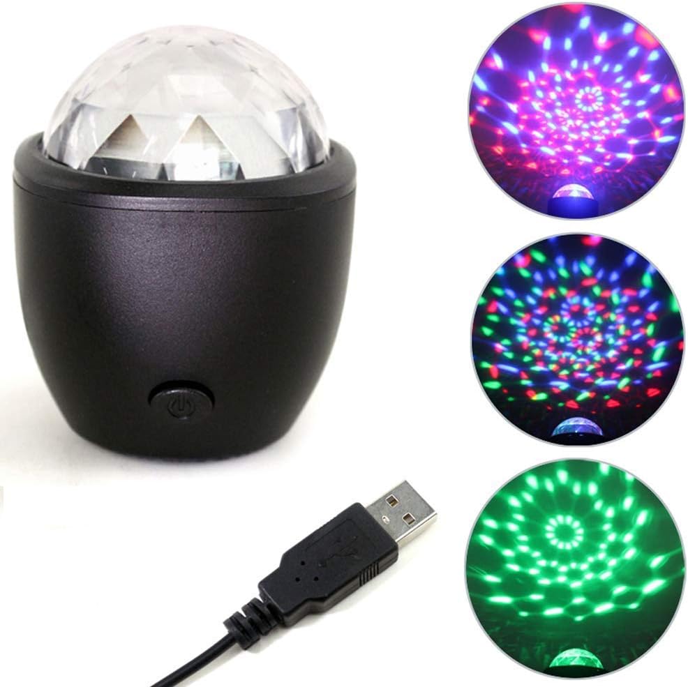 Disco Lights Party Lights 3W DJ Lighting Disco Ball Light Mini Party Lights Strobe Lamp Stage Par Light Mini Disco DJ Stage Lights for Car Room Parties Birthday DJ Bar Club Pub Halloween Christmas