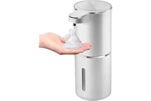 Gotofine Automatic Foaming Soap Dispenser,4-Level Adjustable Foam, Wall Mount, USB Rechargeable,12.8oz/ 380ml,Touchless Hand & Dish Soap Dispenser for Bathroom, Kitchen,Hotel, Restaurant