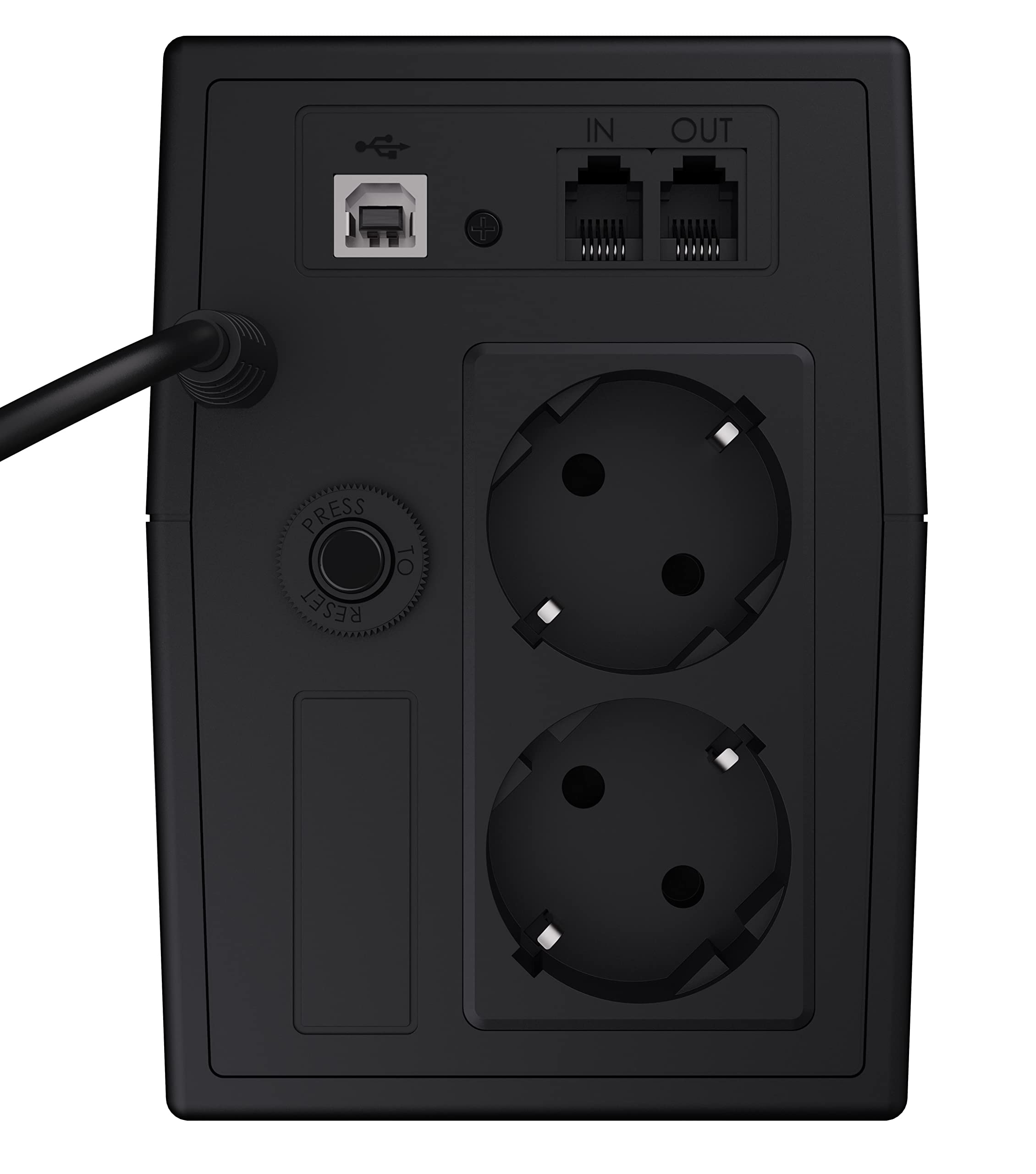 Green Cell USV 600-999VA 360W UPS Unterbrechungsfreie Stromversorgung mit spezielle Anwendung Überspannungsschutz 230V Line-Interactive Spannungsregelung AVR USV-Anlage USB/RJ11 2X Schuko LCD Display 2