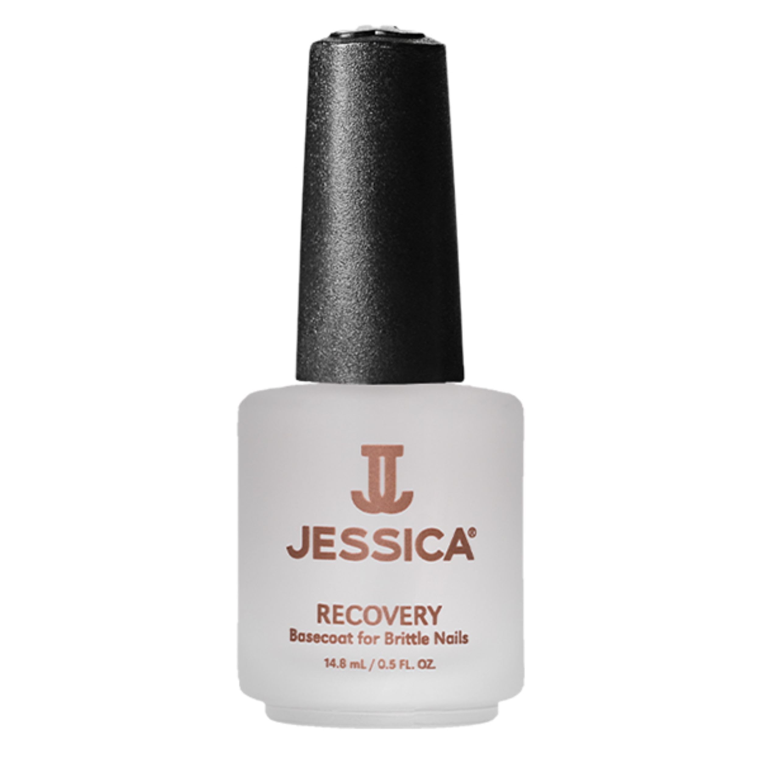 JESSICA Recovery Base Coat. Nail Varnish for Brittle Nails, Clear, Restores Natural Resilience and Flexibility, Contains Protein KSW, Calcium, and H20, 14.8ml