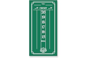 Dart World 47506 Cricketeer Large Green Chalk Scoreboard - Easy to Read Scoring, Durable Construction - Perfect for Home or Bar Use