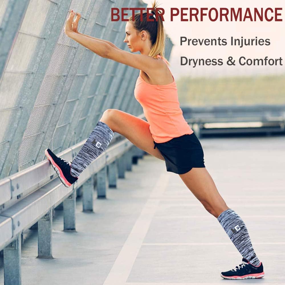 Compression Socks For Women&Men 1/3/6 Pairs - Best Medical for Running Athletic Flight Travel Circulation Recovery, 20-30mmHg: Clothing