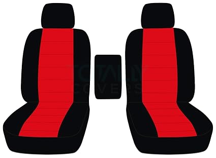 Totally Covers Fits 2009 2014 Ford F 150 Two Tone Truck Bucket Seat Covers With Center Armrest Black Red 21 Colors 2010 2011 2012 2013 F Series