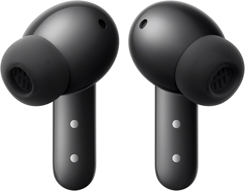 Buds 2 Kabellose Ohrhörer mit 48 dB Hybrid ANC, 55 Stunden Akkulaufzeit, 11mm PMI Treiber, 6 HD-Mikrofone und Spatial Audio, IP55 Wasserfest – Dunkelgrau — Foto 7 von 8