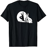 Funny Rabbit Hand Shadow Projection Bunny Hare pop Art T-Shirt