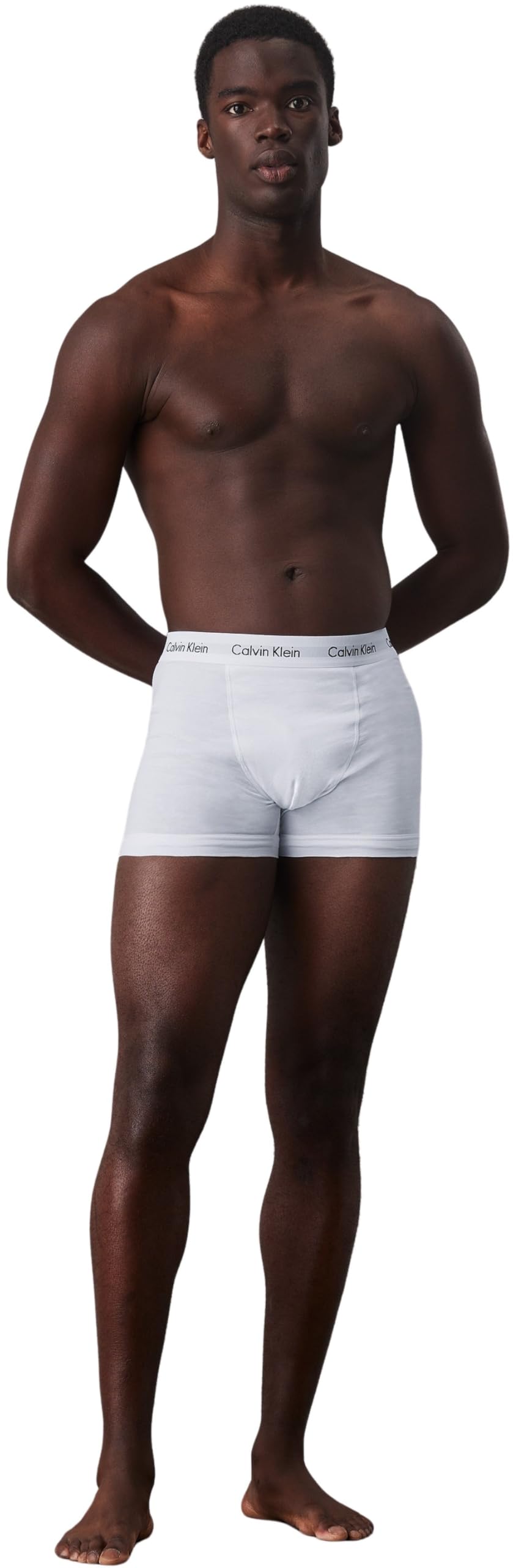 Calvin Klein Herren 3er Pack Boxershorts Trunks Unterwäsche, Weiß (White), XS 5