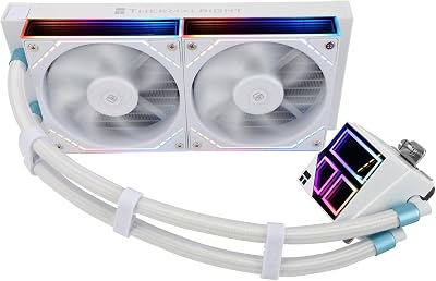 Frozen Infinity 240 WHITE - Ventilador de CPU doble PWM con 2000 rpm, enfriador de CPU Aio para AM4/AM5 e Intel LGA115X/2011/1700/1851, Infinity Mirror