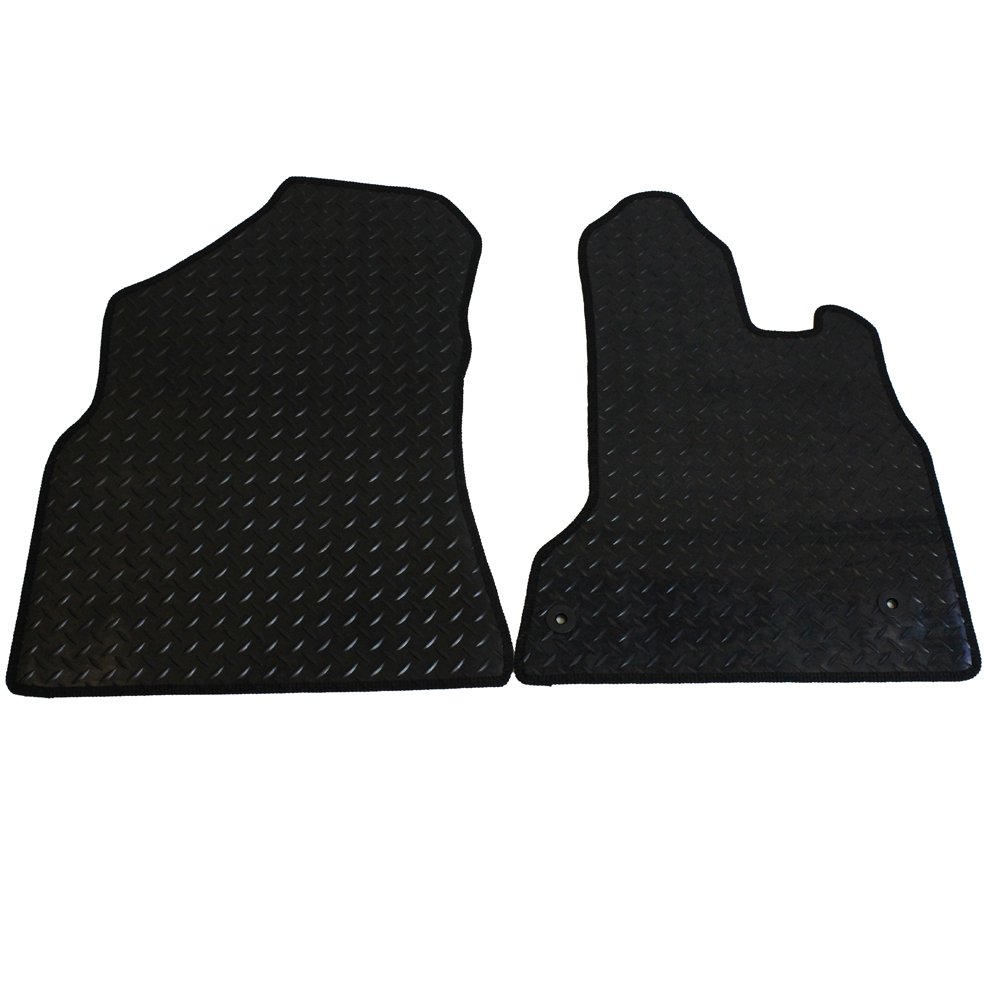 Fully Tailored Rubber Car Mat, Set of 2