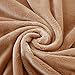 EASELAND Soft King Size Blanket All Season Warm Fuzzy Microplush Lightweight Thermal Fleece Blankets for Couch Bed Sofa,90x108 Inches,Camel
