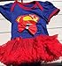 Starkma Supergirl Newborn Infant Baby Girl Set Clothe Cake Dress S01 (L(6-12 month)),White,L(6-12 month)
