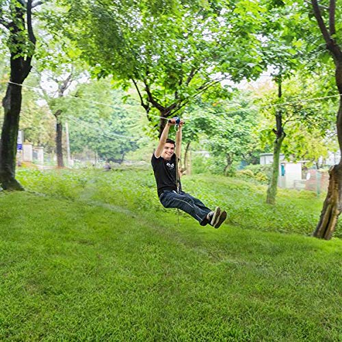 Hand Shank Disk Safety Rope Wire Rope And Seat Zipline Trolley