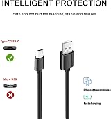Aiivioll USB C Charger Cable 1m Black for Beats Fit Pro Studio Buds Solo 4 view 4