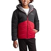 Eddie Bauer Boys' Reversible Jacket - Waterproof Lightweight Fleece Lined Hooded Puffer Coat - Boys Outerwear Jacket (5-20)