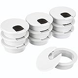 SATINIOR 10 Packs Desk Wire Cord Cable Grommets