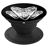 Megalodon tooth mobile phone holder, Megalodon