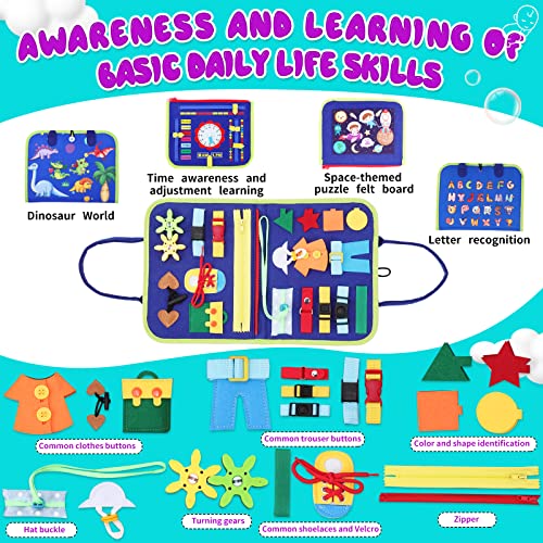 Montessori Toddler Toys for 1 2 3+ Year Old, Busy Board Sensory Toys