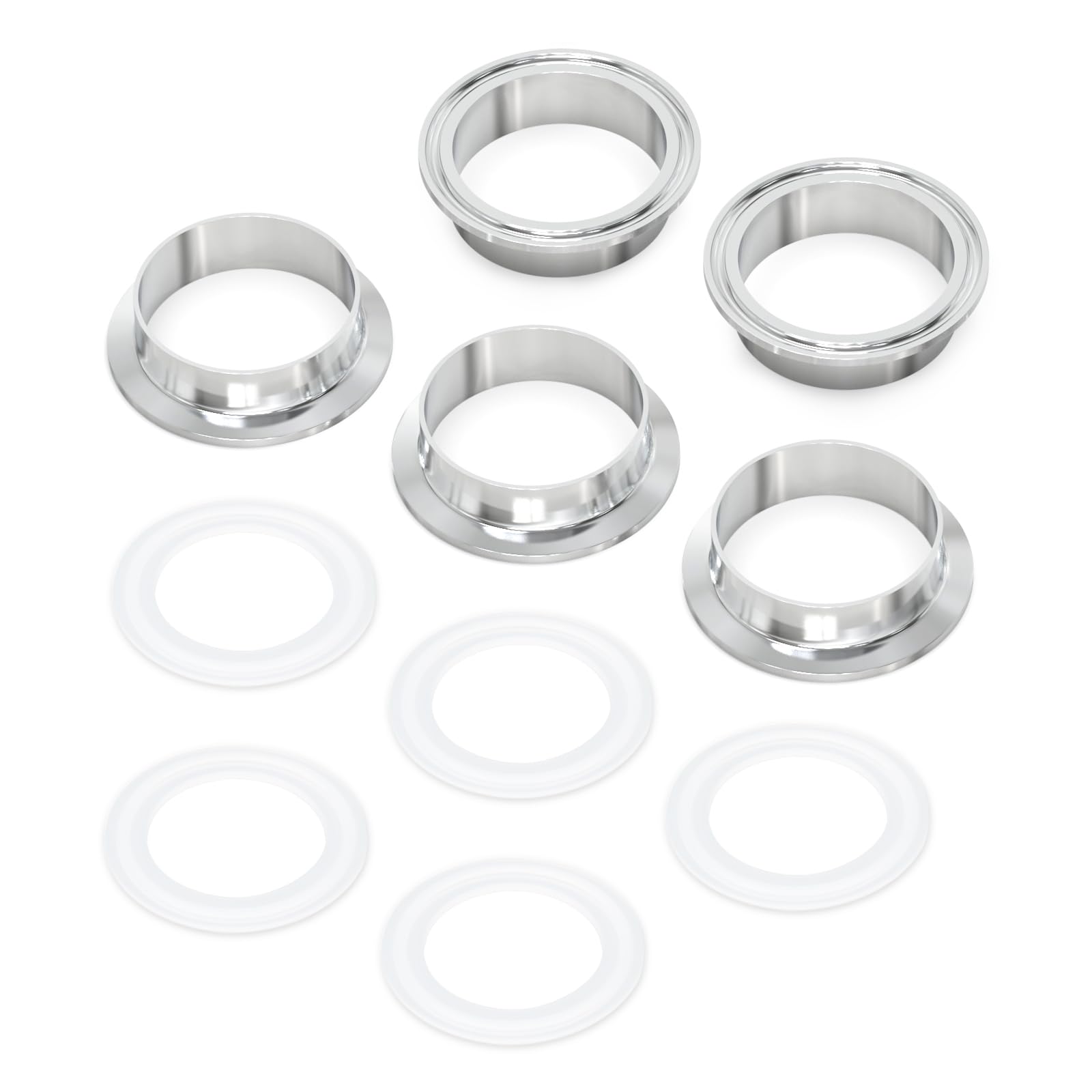 TAISHER 5PCS 304 Stainless Steel 1.5" Tube OD Weld