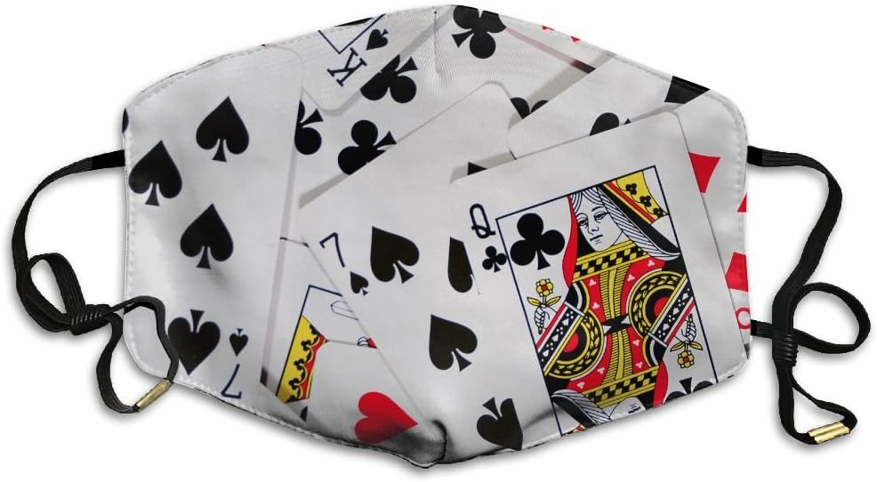 Unisex Poker Playing Cards Las Vegas Gambling Mouth Masks Face Mask Breath Healthy Safety Face Mask For Women And Men Amazon Ca Home Kitchen