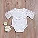Baby Girl Lace Romper Infant Girl Clothes Baby Girl Onsies Rompers for Baby Girls 6-12 Months