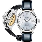 SEIKO Automatic Watch for Men - Presage Cocktail Time - Patterned with Golden Numerals and Date Calendar, 50m Water-Resistant