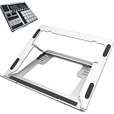 Musiin Support Pliable pour Contr&ocirc;leur Compatible avec NI Maschine MK3 (Large silver)