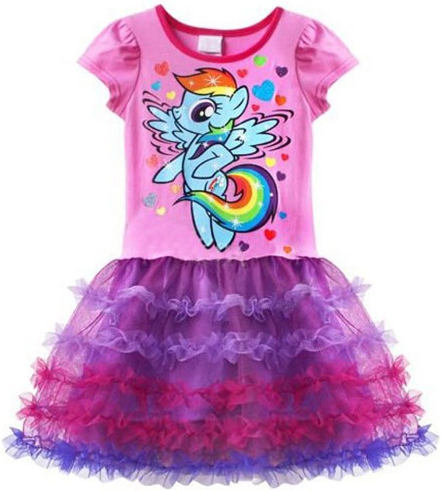 Girl's summer my little pony cake tutu dress short 2-7y